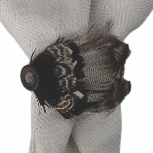 Juliska Feather Napkin Ring Espresso