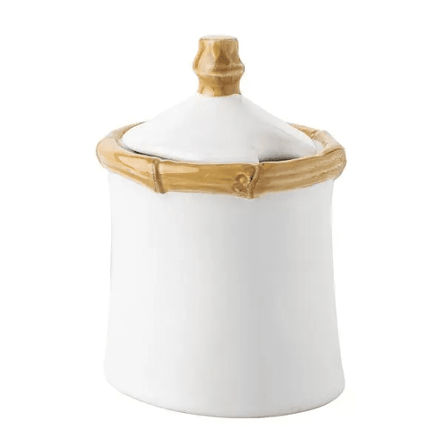 Juliska Bamboo Natural Lidded Sugar Bowl