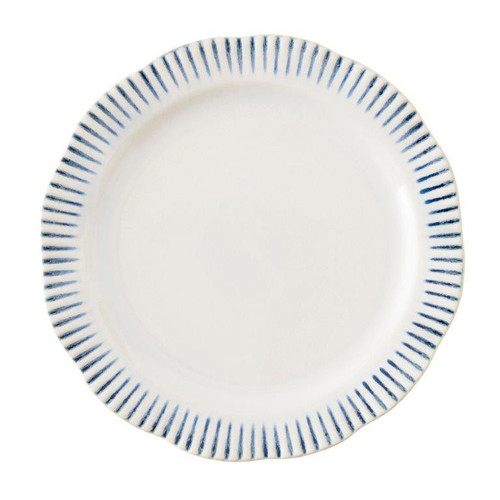 Juliska Sitio Stripe Indigo Dinner Plate