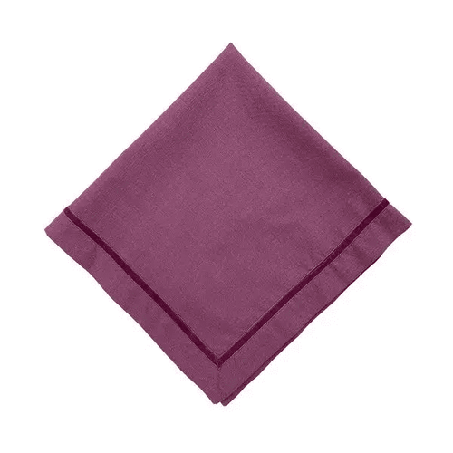 Juliska Velvet Trim Plum Napkin