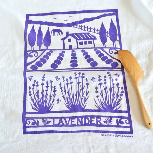 Kei & Molly Lavender Farm Lilac Flour Sack Towel