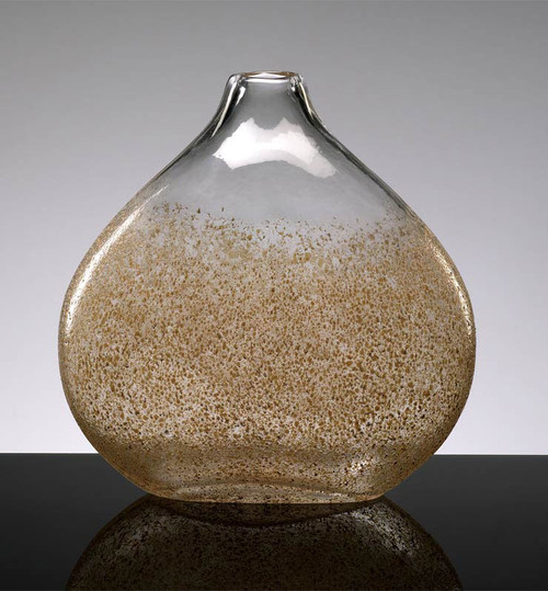 Large Gold Dust Glass Vase by Cyan Design