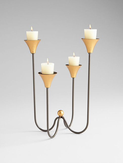 Large Bell Tower Iron Candleholder by Cyan Design