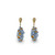 Lladro Golden Blue Reef Long Earrings