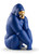 Lladro Gorilla Sculpture (Blue-Gold)