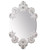 Lladro Oval Mirror Without Porcelain Frame White and Silver