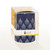 Lucid Liquid Candles - 3x4 White on Indigo Taj Mahal Pillar Candle