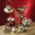 MacKenzie Childs Courtly Check Enamel Two Tier Sweet Stand
