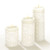 Lucid Liquid Candles - 3x8 White on Natural Charity Lace Pillar Candle