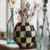 Mackenzie Childs Courtly Check Egg Vase