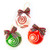 MacKenzie Childs Jolly Swirl Ornaments - Set Of 3