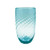 Mariposa Swirl Highball Glass Aqua