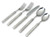 Match Italian Pewter Gabriella 5 Piece Placesetting with Forged Knife