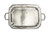 Match Italian Pewter Parma Rectangle Tray with Handles