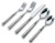 Match Italian Pewter Flatware Lucia 5 Piece Place Setting with Forged Blade