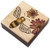 Polish Handcarved Wooden Box - Bee with Flowers Box, Brown