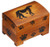 Polish Handcarved Wooden Box - Dog/Cat Chest Box, Large