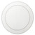 Skyros Designs Linho Simple Round Mat White/Platinum