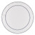 Skyros Designs Linho Simple Round Mat White/Navy