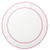 Skyros Designs Linho Simple Round Mat White/Fuschia