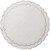 Skyros Designs Linho Scalloped Round Mat White/Platinum