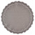 Skyros Designs Linho Scalloped Round Mat Charcoal/White