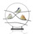 SPI Home Art Glass Bird Trio Desk Decor