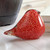 SPI Home Art Glass Red Bird