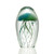 SPI Home Art Glass Teal and Green Jellyfish 5 inch