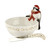 Spode Christmas Tree Figural Collection 2 Piece Penguin Dip Bowl with Spreader