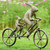 Tandem Bicycle Bunnies Garden Sculpture by SPI Home