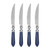Vietri Aladdin Antique Blue Steak Knives - Set of 4