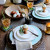 Vietri Lastra White Canape Plate