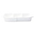 Vietri Melamine Lastra White Three-Part Server