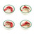 Vietri Old St. Nick Assorted Condiment Bowls 4 D Set Of 4