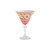 VIETRI Regalia Orange Martini Glass