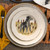 Vietri Wildlife Black Hunting Dog Salad Plate