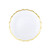 Viva by Vietri Pastel Glass White Salad Plate (Set of 4)