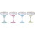Viva by VIETRI Rainbow Assorted Coupe Champagne Glasses - Set of 4