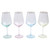 Viva by VIETRI Rainbow Assorted Wine Glasses - Set of 4