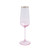Viva by VIETRI Rainbow Pink Champagne Flute - Set of 4