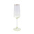 Viva by VIETRI Rainbow Yellow Champagne Flute - Set of 4