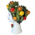 Abigails Head Vase Ceramic with Tulips Decor