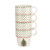 Spode Christmas Tree Polka Dot Set of 4 Stackable Mugs