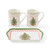 Spode Christmas Tree Melamine 3 Piece Mug & Melamine Tray Set (Polka Dot)