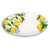 Michel Design Lemon Basil Melamine Serveware Oval Platter