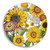 Michel Design Sunflower Melamine Serveware Large Round Platter