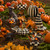 MacKenzie Childs Beaded Harlequin Squashed Pumpkin