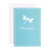 Caspari Dragonfly Silhouette Thinking of You Greeting Card and Envelope
