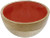 Indaba Wood & Enamel Bowl Crimson